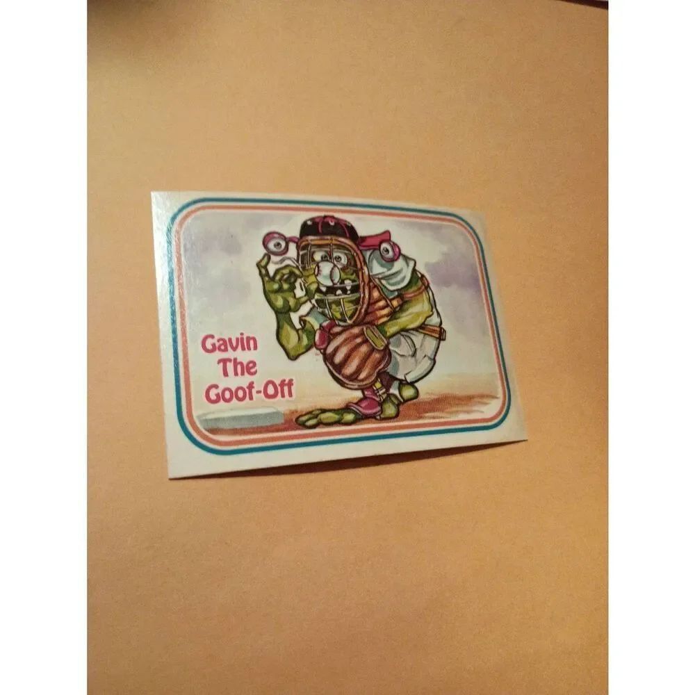 1988 Leaf Awesome All Stars Trading Card 63 Gavin the Goof Off Baseball Parody